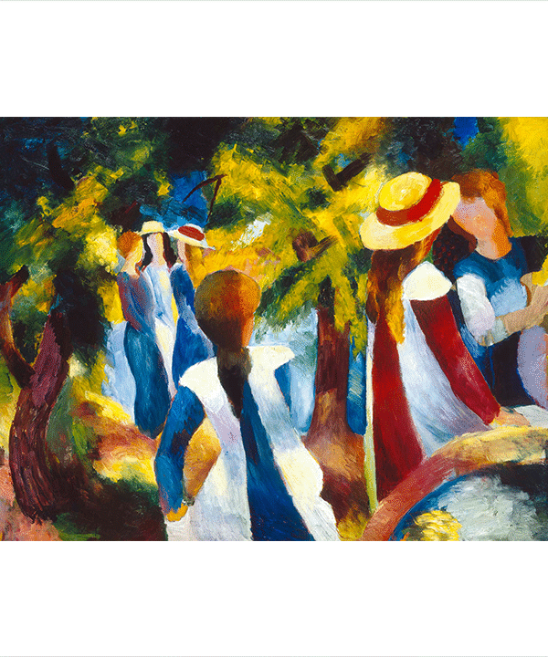 Girls under the Trees