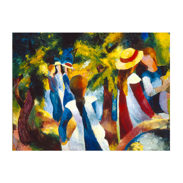 Girls under the Trees