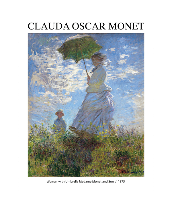 Woman with Umbrella Madame Monet and Her Son