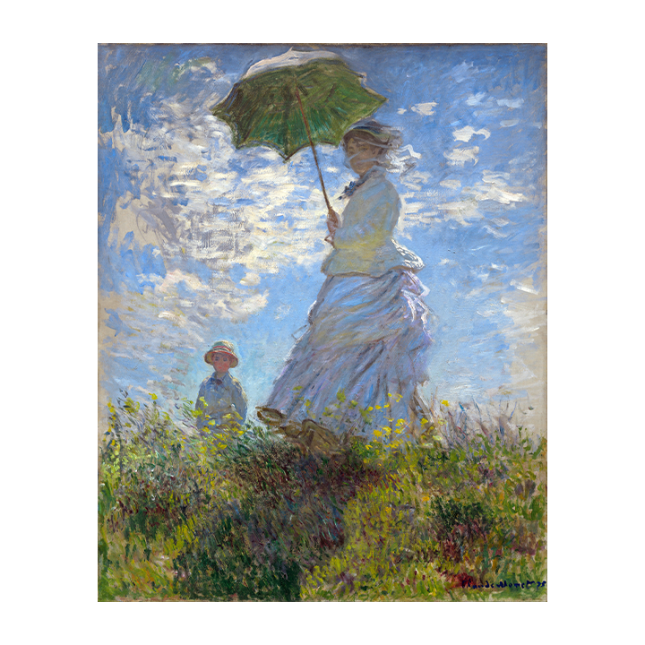 Woman with Umbrella Madame Monet and Her Son