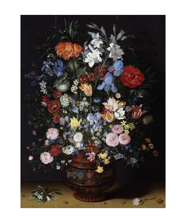 Flowers in a Ceramic Vase