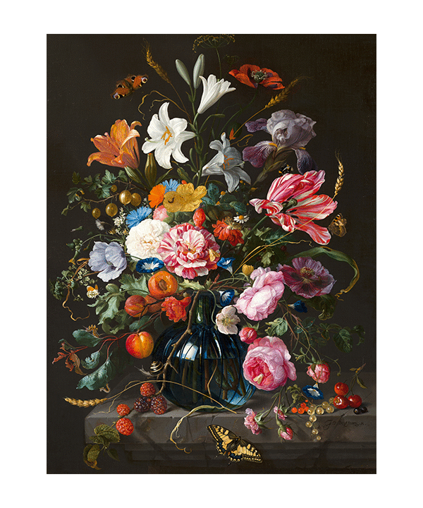 Still Life with Flowers in a Glass Vase